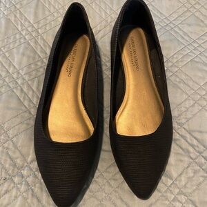 Christian Siriano black flats